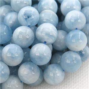 blue Aquamarine Beads, round, approx 4mm dia [GB13049-4MM]