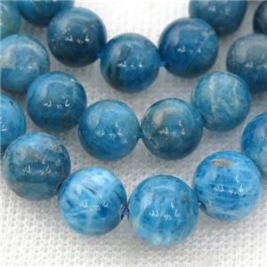 blue Apatite Beads, round, approx 6mm dia [GB13051-6MM]