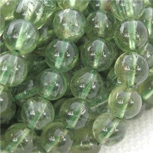 Natural Green Apatite Beads Smooth Round, approx 5mm dia [GB13056]
