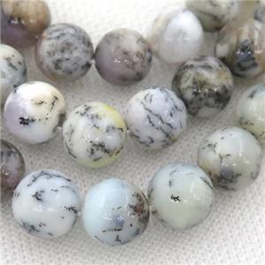 white Moss Opal Beads, round, B-grade, approx 10mm dia [GB13070-10MM]