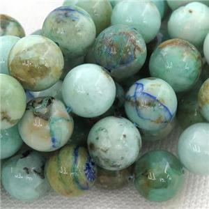 green Chrysocolla Beads, round, approx 10mm dia [GB13107-10MM]