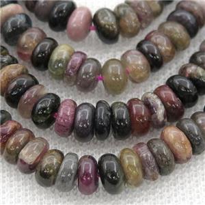 Tourmaline rondelle Beads, multicolor, approx 7-8mm dia [GB13119-8MM]