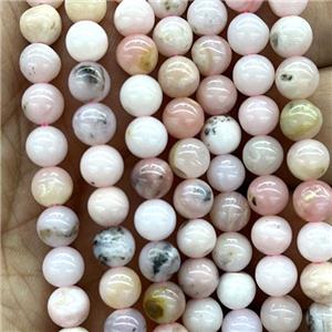 pink Opal Beads, round, B-grade, approx 12mm dia [GB13125-12MM]