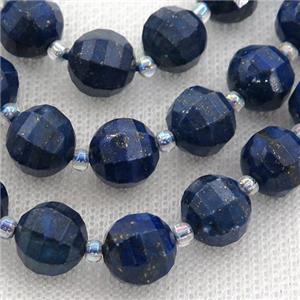 blue Lapis lantern Beads, approx 10mm dia [GB13156-10MM]