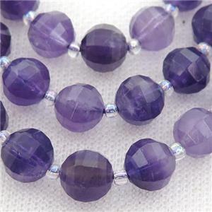 Amethyst lantern Beads, purple, approx 10mm dia [GB13164-10MM]