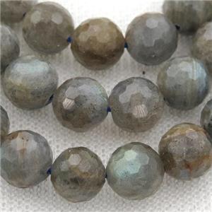 Labradorite Beads, faceted round, approx 7mm dia [GB13201-7MM]