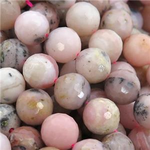 pink Opal Beads, faceted round, approx 6mm dia [GB13213-6MM]