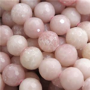 Chinese Pink Opal Beads, faceted round, approx 10mm dia [GB13217-10MM]