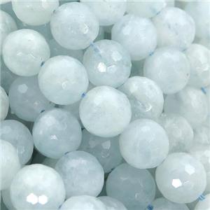 Aquamarine Beads, faceted round, approx 10mm dia [GB13226]