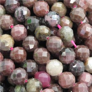 Rhodonite Beads, faceted round, approx 6mm dia [GB13233]