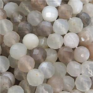 mix MoonStone Beads, faceted round, approx 6mm dia [GB13236]