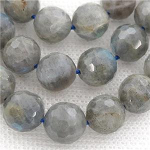 Labradorite Beads, faceted round, B-grade, approx 8mm dia [GB13260-8MM]