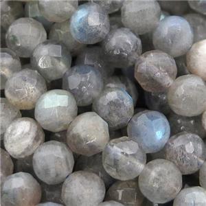 Labradorite Beads, faceted round, approx 8mm dia, grade A [GB13261A-8MM]