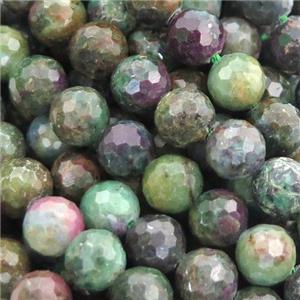 ruby Zoisite Beads, faceted round, approx 6mm dia [GB13264]
