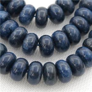 blue Sodalite rondelle beads, approx 8mm [GB13330-8MM]