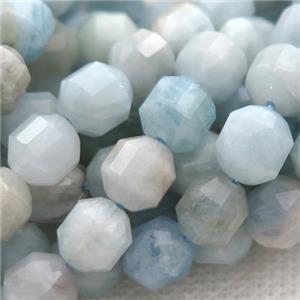blue Aquamarine bullet beads, approx 7-8mm [GB13348]