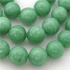 Natural Green Angelite Beads Smooth Round, approx 10mm dia [GB13370-10MM]