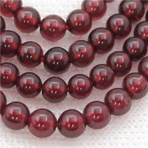 round Red Garnet Beads, approx 4.5mm dia [GB13373-4MM]