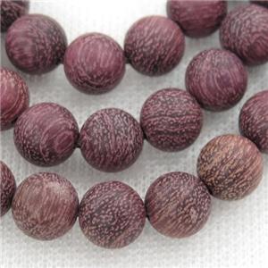 natural Wood Beads, purple, round, approx 8mm dia [GB13469-8MM]