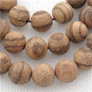 natural Wood Beads, round, approx 10mm dia [GB13473-10MM]