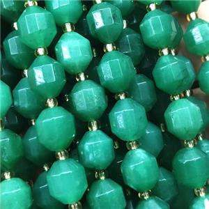 green Jade bullet beads, approx 10mm [GB13491-10MM]