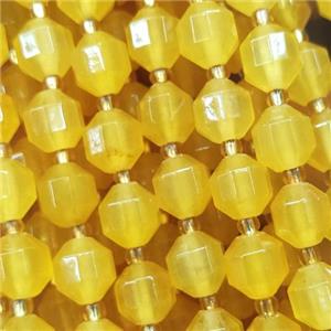 golden Jade bullet beads, approx 10mm [GB13493-10MM]