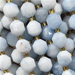 blue Jade bullet beads, approx 10mm [GB13499-10MM]