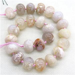 Montana Cherry Agate rondelle Beads, approx 20mm [GB13528]