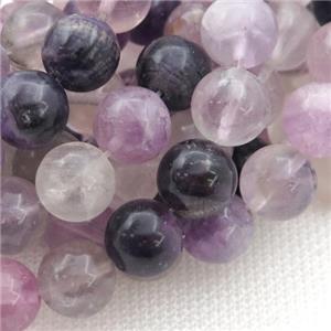 purple Fluorite Beads smooth round, approx 10mm dia [GB13620-10MM]