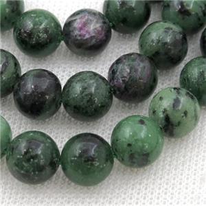 natural Ruby Zoisite Beads, round, approx 10mm dia [GB13637-10MM]