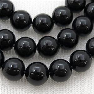 black Onyx Agate Beads, round, approx 8mm dia [GB13645-8MM]
