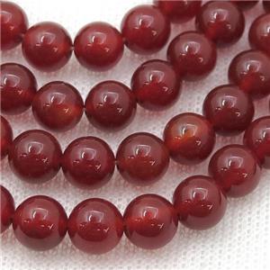 red Carnelian Agate Beads, round, approx 8mm dia [GB13649-8MM]
