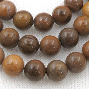brown Ocean Jasper Beads, round, approx 4mm dia [GB13661-4MM]