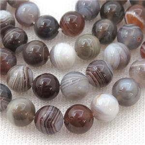 Botswana Agate Beads, round, approx 12mm dia [GB13679-12MM]