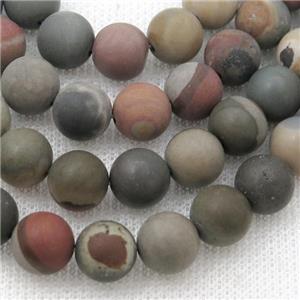 round Ocean Jasper Beads, matte, approx 6mm dia [GB13701-6MM]