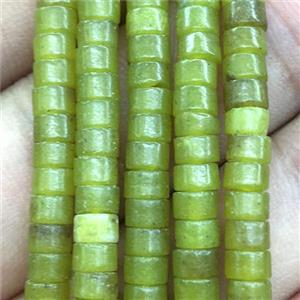 Lemon Jade heishi beads, approx 2x4mm [GB13746]