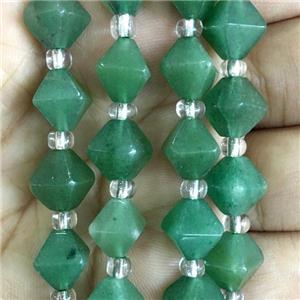 green Aventurine bicone beads, approx 10mm [GB13793]