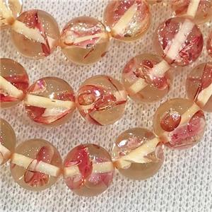 round Resin Beads, red, approx 4mm dia [GB13797-4MM]