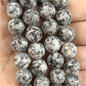 natural Marble Beads, round, white, approx 8mm dia [GB13812-8MM]