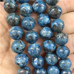 round Marble Beads, blue dye, approx 8mm dia [GB13813-8MM]