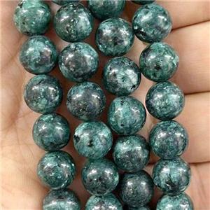 round Marble Beads, green dye, approx 8mm dia [GB13814-8MM]