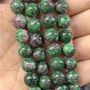 round Marble Beads, green dye, approx 8mm dia [GB13819-8MM]