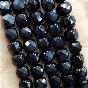 black Onyx Agate cube beads, faceted, approx 9-10mm [GB13852-10MM]