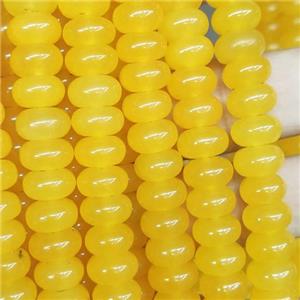 gold Jade rondelle beads, approx 6x10mm [GB13884]