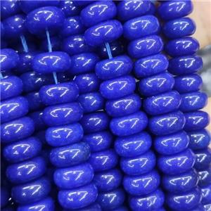 lapisblue Jade rondelle beads, approx 6x10mm [GB13886]