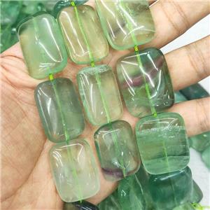 green Fluorite Beads, rectangle, approx 20-30mm [GB14007]