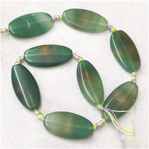 natural Agate Oval Beads, green dye, approx 20-40mm [GB14043]