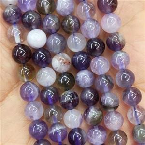 round Amethyst Beads, B-grade, approx 6mm dia [GB14094]