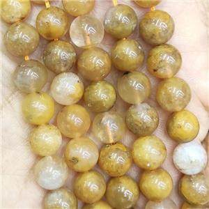 yellow Actinolite Beads round, approx 9mm dia [GB14334]