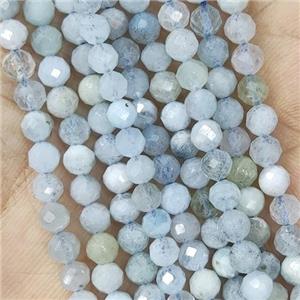 Tiny Aquamarine Beads Faceted Round B-Grade, approx 2mm dia [GB14372-2MM]